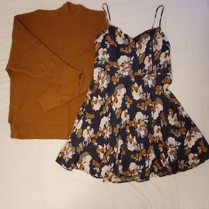 Old Navy Dress and LOFT Sweater Set